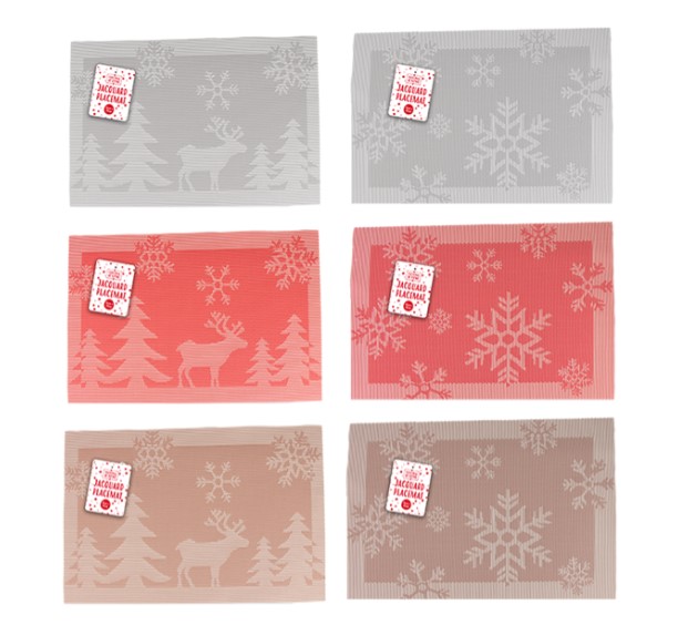 Christmas Jacquard Placemat - Click Image to Close