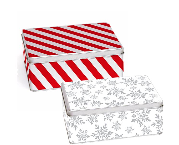 Christmas Storage Tin - Click Image to Close