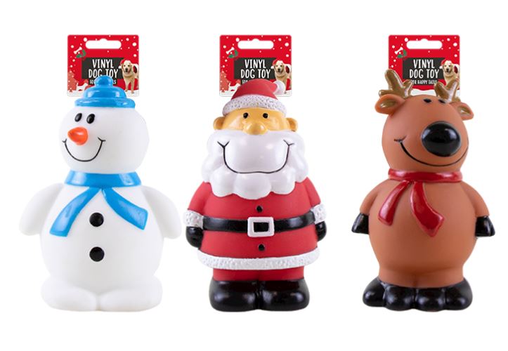 Christmas Vinyl Dog Toy - Click Image to Close