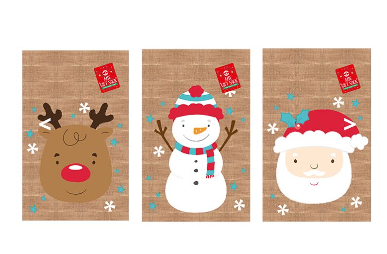 Christmas Jute Gift Sack 35cm X 50cm - Click Image to Close