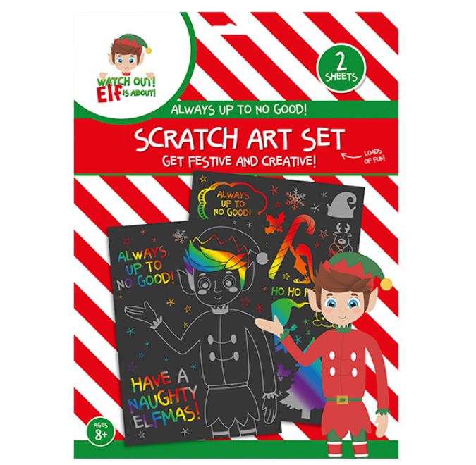 Elf Scratch Art Set - Click Image to Close
