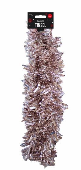 Rose Gold Tinsel 2M - Click Image to Close