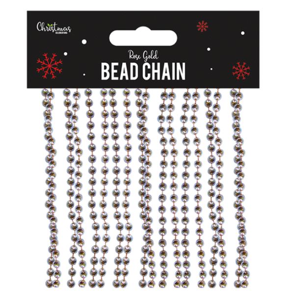 Rose Gold Bead Chain 2.7M - Click Image to Close
