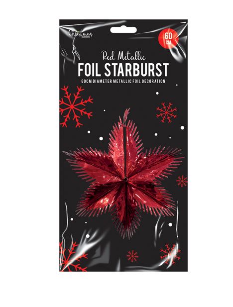Red Foil Starburst - Click Image to Close