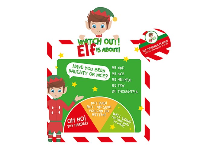 Elf Behaviour Barometer Plaque - Click Image to Close