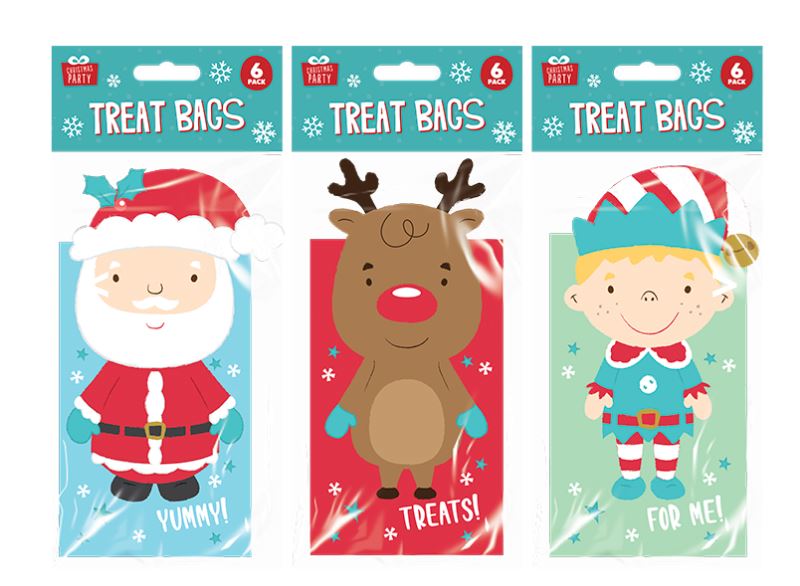 3D Character Treat Bags 6 Pack - Click Image to Close