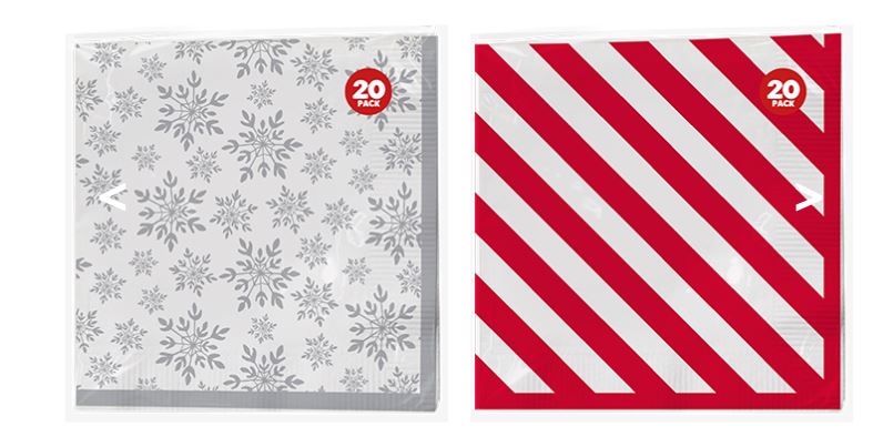 Top Seller Printed Paper Napkins 20Pack - Click Image to Close