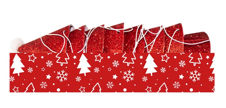 Mini Santa Hats 8 Pack - Click Image to Close