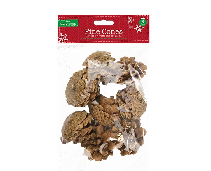 Pine Cones 8 Pack - Click Image to Close