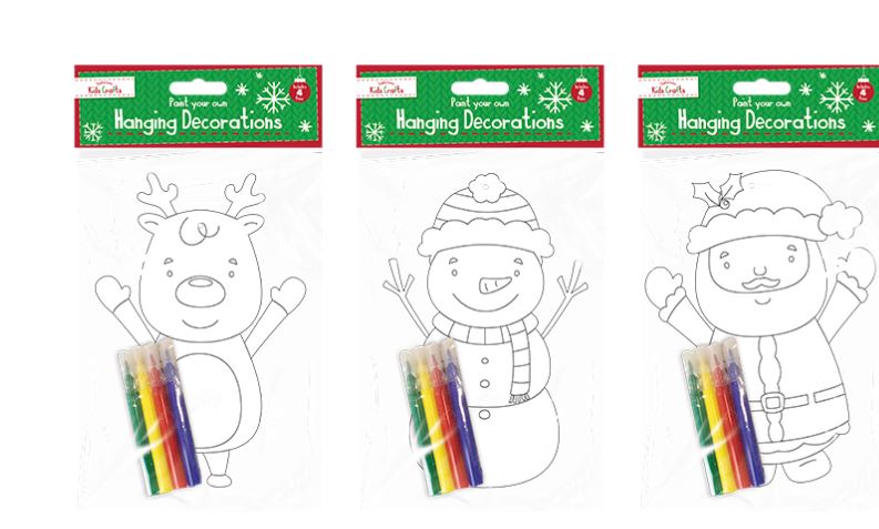 Colour Your Own Hanging Decoration - Click Image to Close