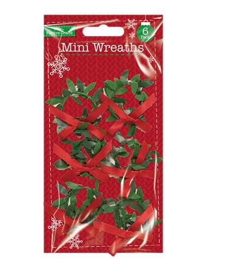 Mini Wreaths 6 Pack - Click Image to Close