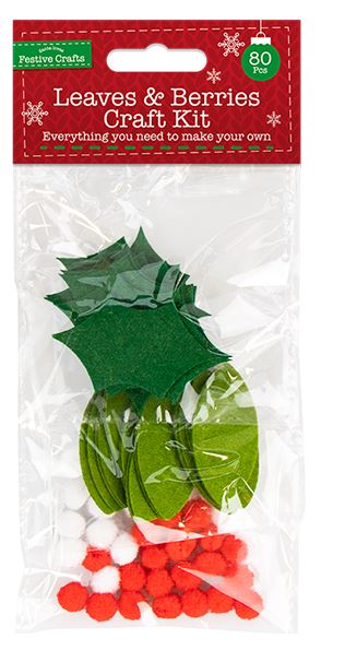 Felt Leaves And Berries Craft Kit - Click Image to Close