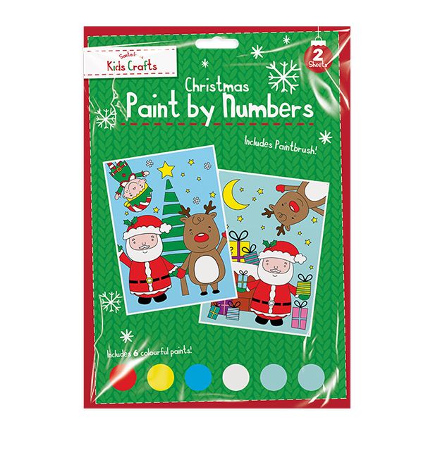 Christmas Paint By Numbers 2 Pack - Click Image to Close