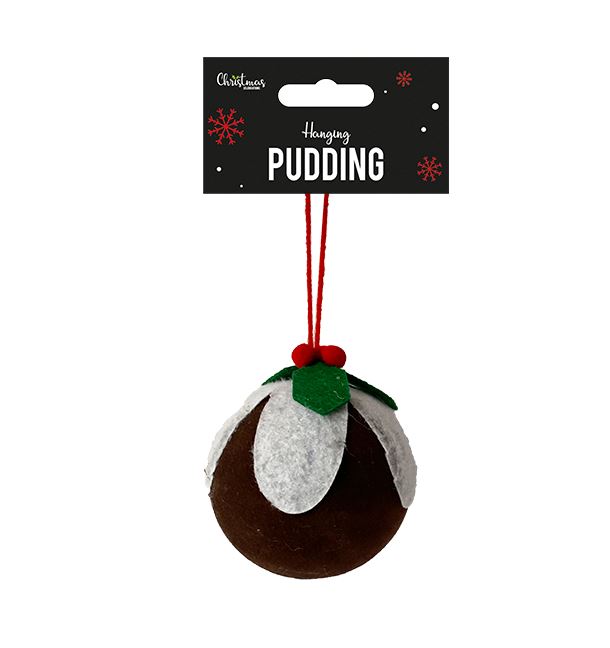 Christmas Pudding Decoration 7cm - Click Image to Close