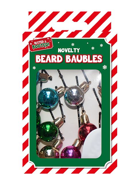 Novelty Beard Baubles - Click Image to Close