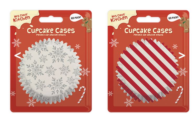 Printed Cupcake Cases 60 Pack - Click Image to Close