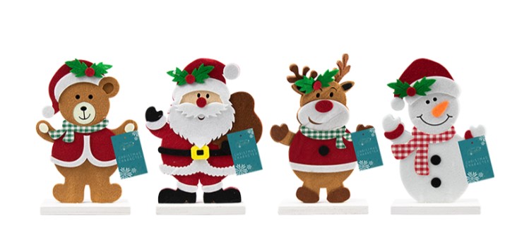 Christmas Character Felt Ornament - Click Image to Close