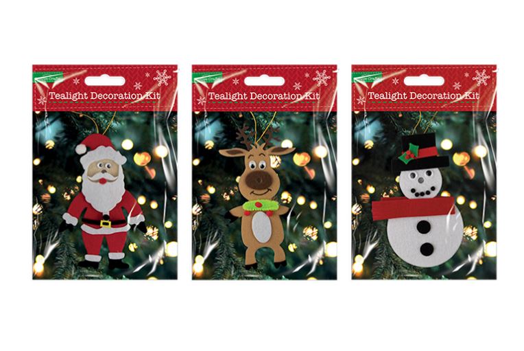 Christmas Tealight Decoration Kit - Click Image to Close