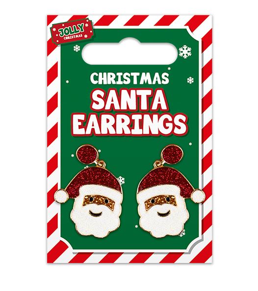 Novelty Santa Earrings - Click Image to Close
