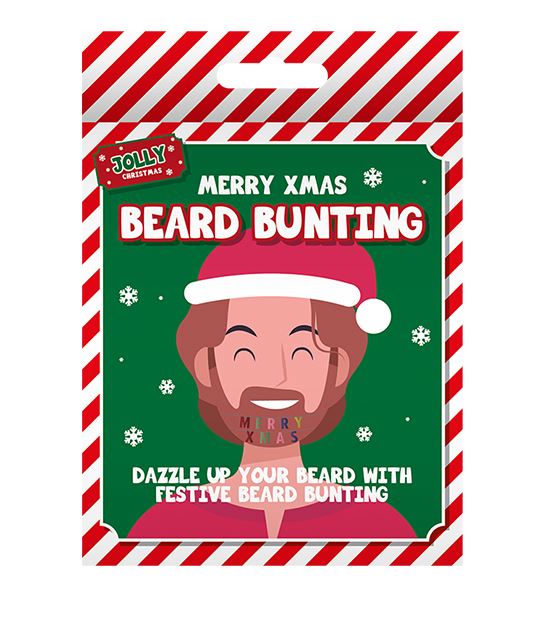Merry Christmas Beard Bunting - Click Image to Close