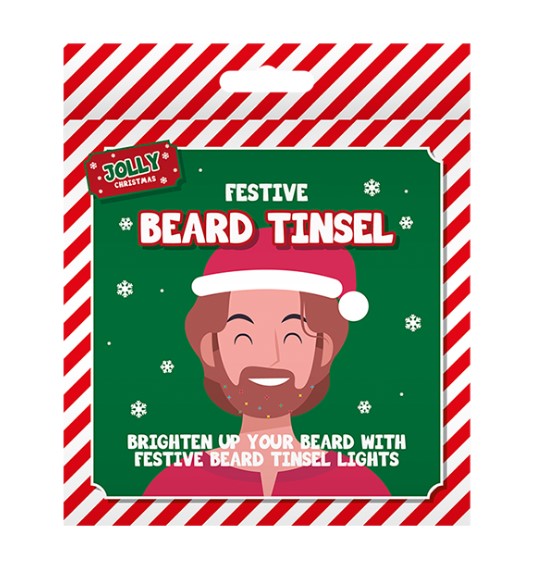 Christmas Beard Tinsel - Click Image to Close