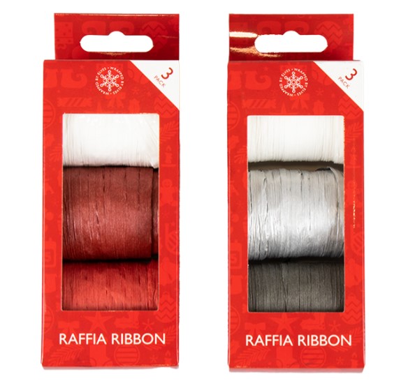 Raffia Ribbons 3 Pack - Click Image to Close