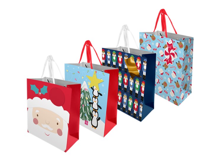 Christmas Cute Luxury Medium Gift Bag - Click Image to Close