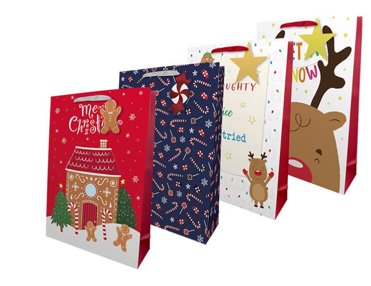 Christmas Cute Luxury Xl Gift Bag - Click Image to Close