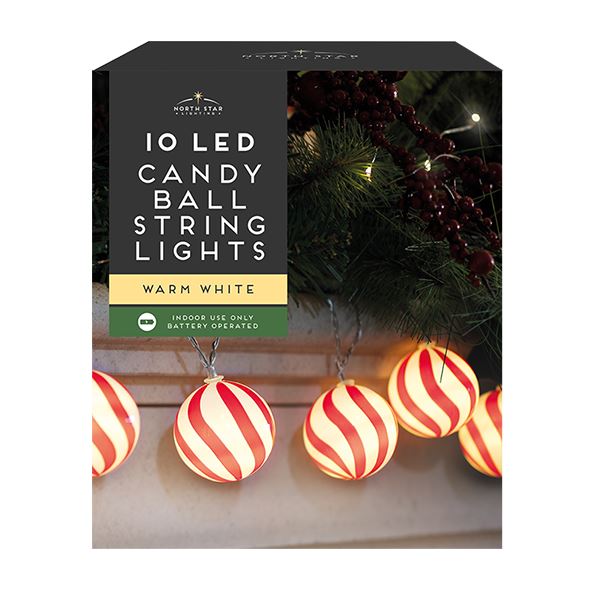 10 LED Candy Ball String Lights - Click Image to Close
