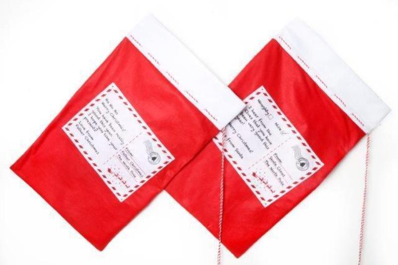 Red Felt Chrstmas Sack 48 X 78cm - Click Image to Close