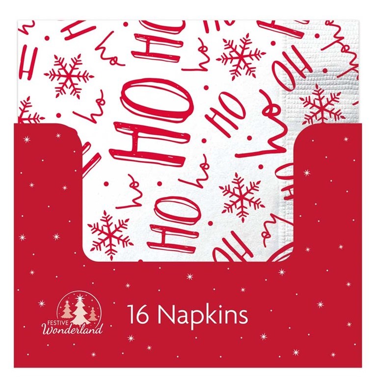 Christmas Party 16Pk Paper Napkins - Click Image to Close