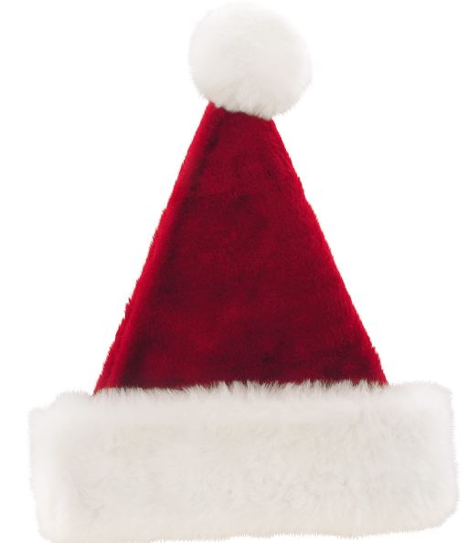 Luxury Plush Santa Hat 30 x 45cm - Click Image to Close