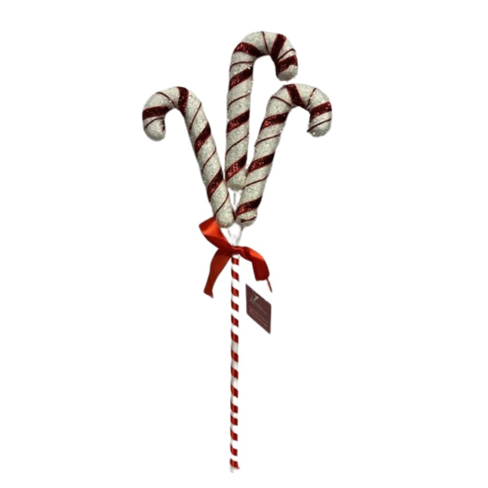 Candy Cane 28x46cm Pick - Click Image to Close