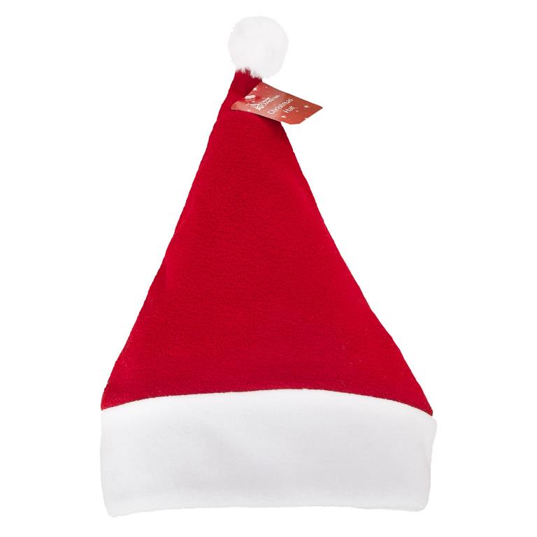 Deluxe Santa Hat Soft Feel With Pom Pom - Click Image to Close