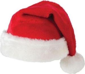 Premium Quality Santa Hat Plush With Pom Pom - Click Image to Close