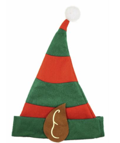 Deluxe Child Elf Hat With Ears 33cm X 28cm - Click Image to Close