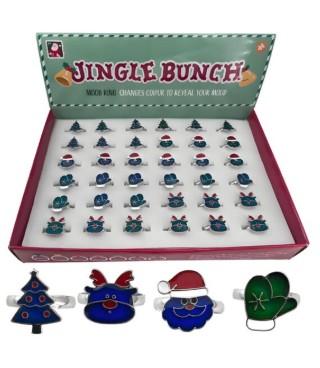 Jingle Bunch Christmas Mood Ring
