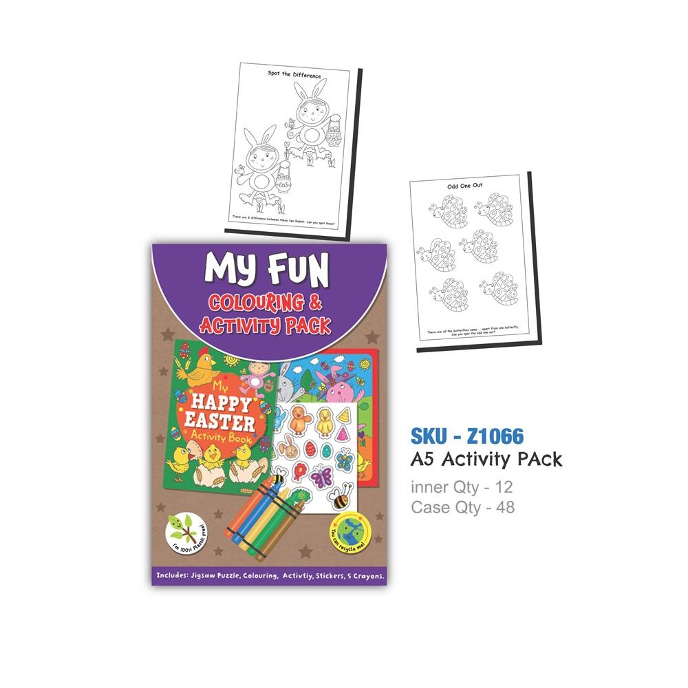 Easter A5 Themed Pack With Crayons - Click Image to Close