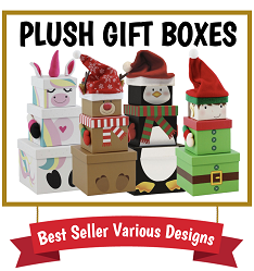 3PC Plush Gift Boxes